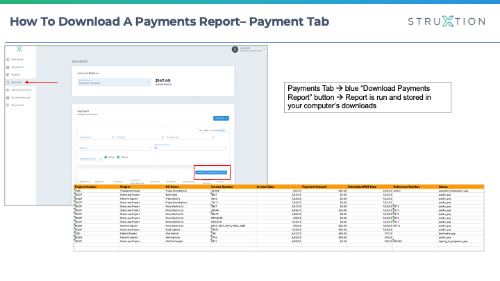 How To Download A Payments Report