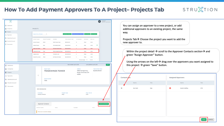 How To Add A Payment Approver To A Project