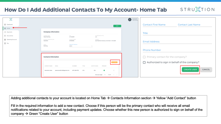 How To Add Additional Contacts To Your Company Account