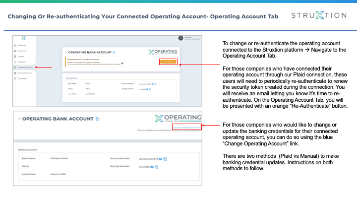 How To Change Or Re-Authenticate Your Platform Connected Operating Account