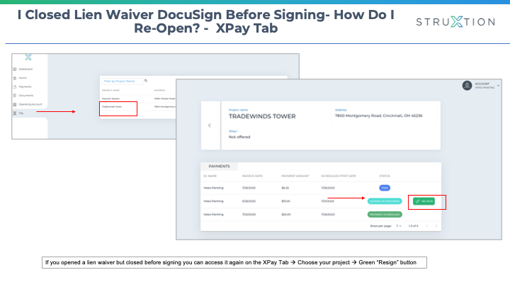 How To Re-Open a Lien Waiver That Was Closed Before Signing
