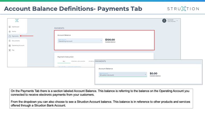 Account Balance Definitions